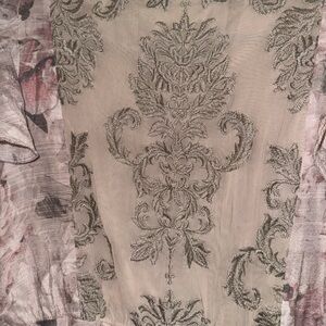 Floral and Damask Patterned Fabric